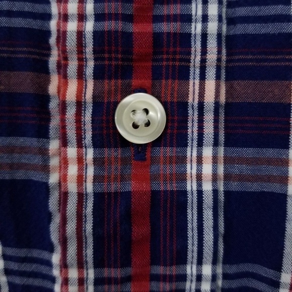 BROOKS BROTHERS Short Sleeve Button Front Plaid - Picture 3 of 8